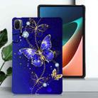 For Xiaomi Pad 5 / Pad 5 Pro Color Painting Pattern Smart Tablet TPU Case(Blue Butterfly) - 2