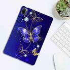 For Xiaomi Pad 5 / Pad 5 Pro Color Painting Pattern Smart Tablet TPU Case(Blue Butterfly) - 3