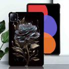 For Xiaomi Pad 6 Color Painting Pattern Smart Tablet TPU Case(Black Rose) - 2