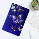 For Xiaomi Pad 5 Pro 12.4 Color Painting Pattern Smart Tablet TPU Case(Blue Butterfly) - 3