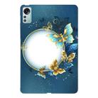 For Xiaomi Pad 5 Pro 12.4 Color Painting Pattern Smart Tablet TPU Case(Butterfly Circle) - 1
