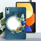 For Xiaomi Pad 5 Pro 12.4 Color Painting Pattern Smart Tablet TPU Case(Butterfly Circle) - 2