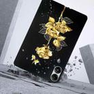 For Xiaomi Poco Pad Color Painting Pattern Smart Tablet TPU Case(Golden Rose) - 3