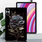 For Xiaomi Poco Pad Color Painting Pattern Smart Tablet TPU Case(Black Rose) - 2