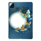 For Xiaomi Pad 6S Pro 12.4 Color Painting Pattern Smart Tablet TPU Case(Butterfly Circle) - 1