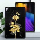 For Xiaomi Pad 7 / Pad 7 Pro Color Painting Pattern Smart Tablet TPU Case(Golden Rose) - 2