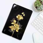 For Xiaomi Pad 7 / Pad 7 Pro Color Painting Pattern Smart Tablet TPU Case(Golden Rose) - 3