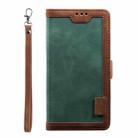 For Samsung Galaxy A36 Retro Splicing Horizontal Flip Leather Phone Case(Green) - 2