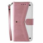 For Samsung Galaxy A16 5G Nail Skin Feel Stitching Calf Texture Leather Phone Case(Rose Gold) - 2