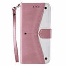 For Samsung Galaxy A36 Nail Skin Feel Stitching Calf Texture Leather Phone Case(Rose Gold) - 2