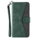 For Samsung Galaxy A36 Nail Skin Feel Stitching Calf Texture Leather Phone Case(Green) - 2