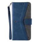 For Samsung Galaxy A36 Nail Skin Feel Stitching Calf Texture Leather Phone Case(Blue) - 2