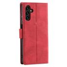 For Samsung Galaxy A36 Nail Skin Feel Stitching Calf Texture Leather Phone Case(Red) - 3