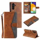 For Samsung Galaxy A36 Nail Skin Feel Stitching Calf Texture Leather Phone Case(Brown) - 1