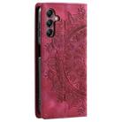 For Samsung Galaxy A16 5G Totem Embossed Magnetic Leather Phone Case(Red) - 3