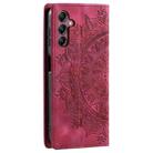 For Samsung Galaxy A17 5G Totem Embossed Magnetic Leather Phone Case(Red) - 3