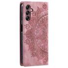 For Samsung Galaxy A17 5G Totem Embossed Magnetic Leather Phone Case(Rose Gold) - 3