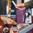 For Samsung Galaxy S23 Ultra 5G LC.IMEEKE L1 Series Frosted Fine Texture PU Phone Case(Purple) - 3