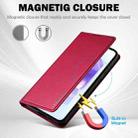 For Samsung Galaxy S24 FE 5G LC.IMEEKE L1 Series Frosted Fine Texture PU Phone Case(Red) - 3