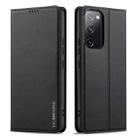 For Samsung Galaxy S20 FE LC.IMEEKE L1 Series Frosted Fine Texture PU Phone Case(Black) - 2