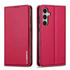 For Samsung Galaxy S23 5G LC.IMEEKE L1 Series Frosted Fine Texture PU Phone Case(Red) - 2