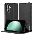 For Samsung Galaxy S23+ 5G LC.IMEEKE L1 Series Frosted Fine Texture PU Phone Case(Black) - 1