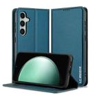 For Samsung Galaxy S24+ 5G LC.IMEEKE L1 Series Frosted Fine Texture PU Phone Case(Blue) - 1