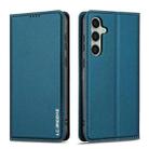 For Samsung Galaxy S24+ 5G LC.IMEEKE L1 Series Frosted Fine Texture PU Phone Case(Blue) - 2