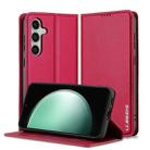 For Samsung Galaxy S24+ 5G LC.IMEEKE L1 Series Frosted Fine Texture PU Phone Case(Red) - 1