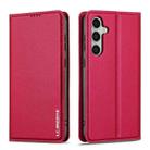 For Samsung Galaxy S24+ 5G LC.IMEEKE L1 Series Frosted Fine Texture PU Phone Case(Red) - 2