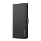 For Samsung Galaxy S25 Ultra 5G LC.IMEEKE L1 Series Frosted Fine Texture PU Phone Case(Black) - 2