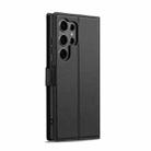 For Samsung Galaxy S25 Ultra 5G LC.IMEEKE L1 Series Frosted Fine Texture PU Phone Case(Black) - 3