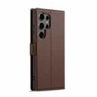 For Samsung Galaxy S25 Ultra 5G LC.IMEEKE L1 Series Frosted Fine Texture PU Phone Case(Brown) - 3