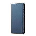 For Samsung Galaxy S25+ 5G LC.IMEEKE L1 Series Frosted Fine Texture PU Phone Case(Blue) - 2