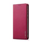 For Samsung Galaxy S25 5G LC.IMEEKE L1 Series Frosted Fine Texture PU Phone Case(Red) - 2