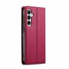 For Samsung Galaxy S25 5G LC.IMEEKE L1 Series Frosted Fine Texture PU Phone Case(Red) - 3