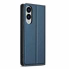For Samsung Galaxy S25 Edge 5G LC.IMEEKE L1 Series Frosted Fine Texture PU Phone Case(Blue) - 3