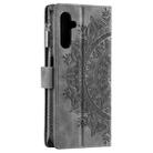 For Samsung Galaxy A16 5G Multi-Card Totem Zipper Leather Phone Case(Grey) - 3
