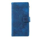 For Samsung Galaxy A06 5G Multi-Card Totem Zipper Leather Phone Case(Blue) - 2