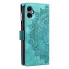 For Samsung Galaxy A07 4G Multi-Card Totem Zipper Leather Phone Case(Green) - 3