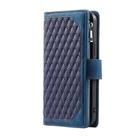 For Samsung Galaxy A06 5G / 4G Grid Texture Zipper Leather Phone Case with Lanyard(Blue) - 2
