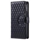 For Samsung Galaxy A17 5G Glitter Lattice Zipper Wallet Leather Phone Case(Black) - 2