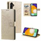 For Samsung Galaxy A16 5G Totem Flower Embossed Leather Phone Case(Gold) - 1