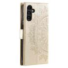 For Samsung Galaxy A16 5G Totem Flower Embossed Leather Phone Case(Gold) - 3