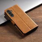 For Samsung Galaxy A35 N.BEKUS CSJ-P1 Solid Color Leather Phone Case(Brown) - 3