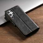 For Samsung Galaxy S23 Ultra 5G N.BEKUS CSJ-P1 Solid Color Leather Phone Case(Black) - 3