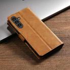 For Samsung Galaxy S24+ 5G N.BEKUS CSJ-P1 Solid Color Leather Phone Case(Brown) - 3