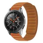 20mm Contrast Color Magnetic Silicone Watch Band(Golden Brown) - 1