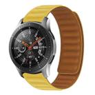 22mm Contrast Color Magnetic Silicone Watch Band(Light Yellow) - 1