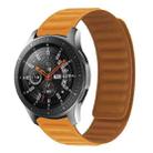 22mm Contrast Color Magnetic Silicone Watch Band(California Poppy) - 1